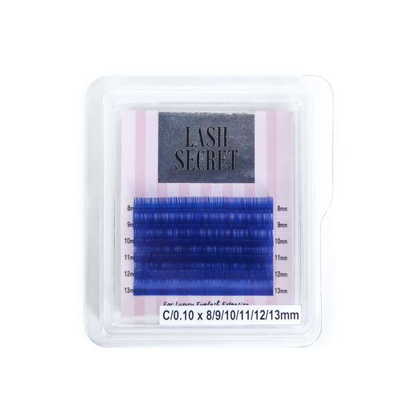 Ресницы синие LASH SECRET, микс, 6 линий