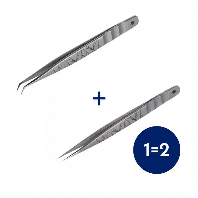 1 = 2 Пінцет Diamond VIVIENNE (міні L+прямий)